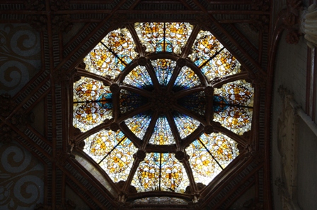Glaskuppel in der Empfangshalle